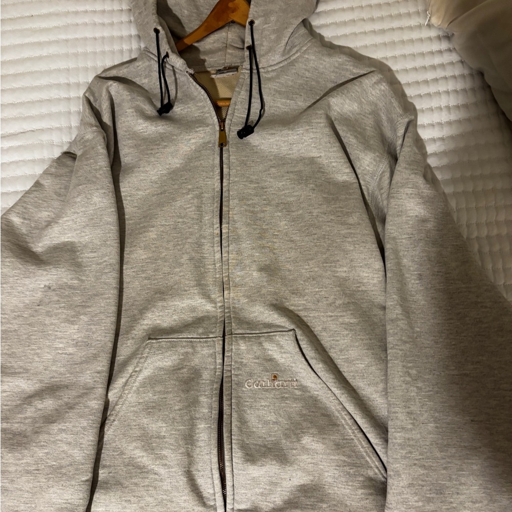 Heavy Carhartt zip up hoodie
